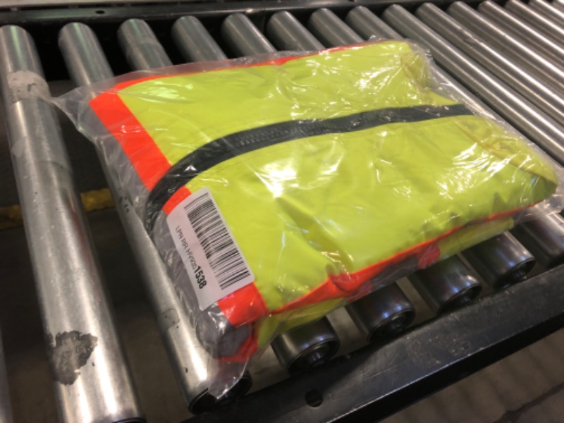 Photo 2 of JORESTECH High Visibility Reversible Insulated Safety Vest with ANSI Compliant Reflective Two-Tone Tape Bodywarmer (Medium)