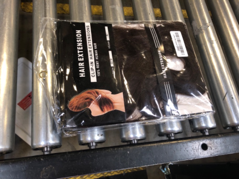 Photo 1 of TESSHAIR 5 Clip One Piece Clip in Hair Extensions Real Human Hair 22 Inch Human Hair Clip in Extensions Dark Brown 3/4 Full Head Hair Extensions Clip ins Long Straight 100g