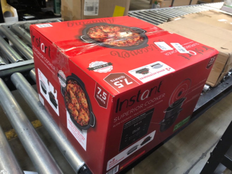 Photo 1 of Instant Pot Superior Cooker 7.5QT Slow Cooker and Multicooker, 4-in-1 Functions, Sears/Sauté, Slow Cooks/Roast, Steams and Warms, From The Makers of Instant Pot