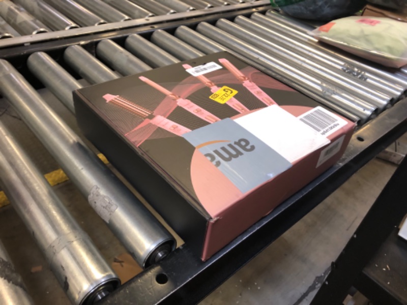 Photo 1 of FARERY 4 in 1 Interchangeable Automatic Rotating Curling Iron & Thermal Brush Set, (0.75''-1.25'') Curling Iron, Automatic Hair Curler with 1.5'' Heating Round Curling Brush, Instant Heat 410°F, Pink