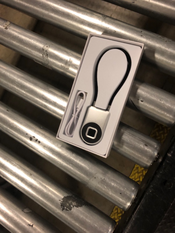 Photo 1 of eLinkSmart Fingerprint Fridge Lock Cabinet Lock Cable Padlock for French Door Refrigerator Child Proof Waterproof 1000+ App Users 6 inch Steel Cable Lock for Gym Locker Cupboard Luggage (22cm)