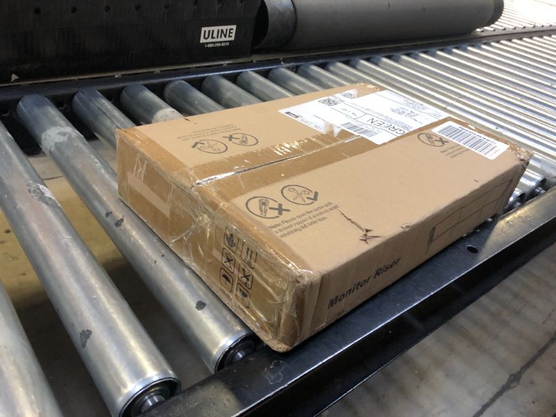 Photo 1 of Zimilar Dual Monitor Stand Riser, Monitor Stand with Adjustable Length and Angle, Wood Monitor stand for desk, Monitor Riser for 2 monitors with Storage Space(White Large)