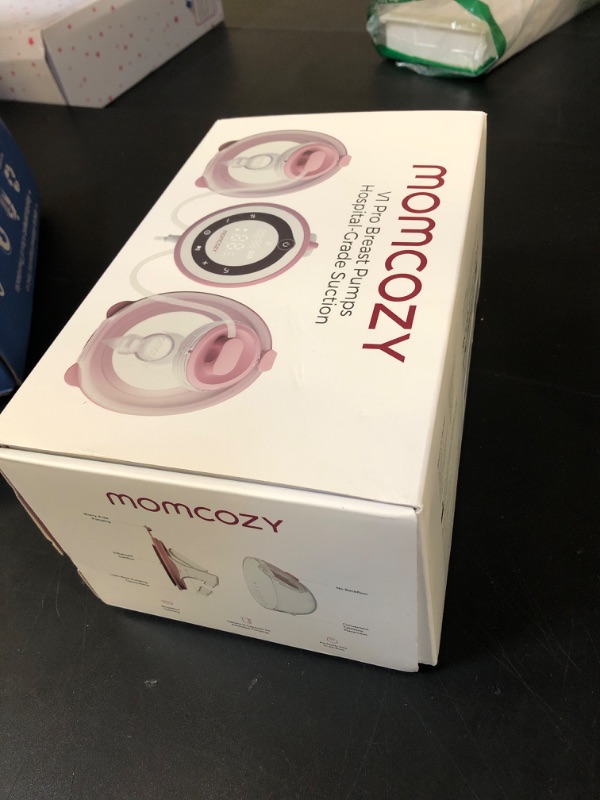 Photo 2 of Momcozy Breast Pump V1 Pro Hospital-Grade, Upgraded Electric Pump with 3 Fine-Tuned Rhythms, Hands-Free & Portable Wearable Pump, 3 Modes|15 Levels, Come with Leak-Proof DoubleFit Flange