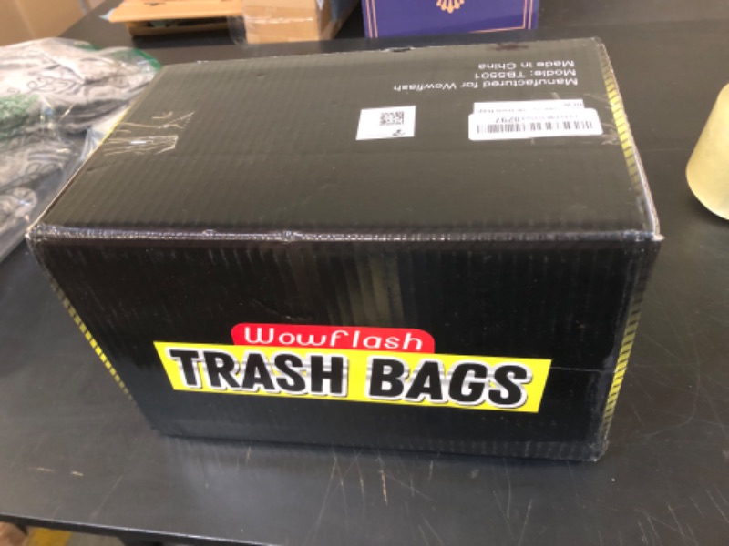 Photo 1 of 100 Count 55-60 Gallon Trash Bags, Sturdy & Tear-Resistant Commercial Can Liners 55 Gallon, Large Garbage Bags, Large Black Trash Bags for Commercial, Lawn and Leaf Bags