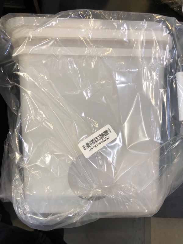 Photo 1 of Automatic Chicken Feeder Chicken Feed Container Hanging Chicken Feeder Rainproof Poultry Feeder Bucket (Frosted)