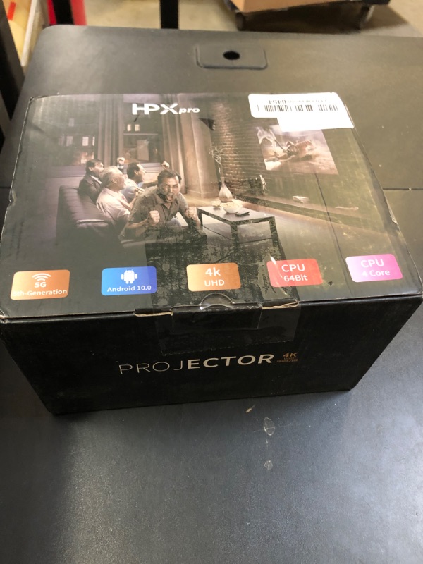 Photo 1 of Video Projector Support 1080p [Android TV] Mini Portable Smart TV Projector WiFi BT Built-in Netflix, Home Theater Projector 350 ANSI Support 4K, 4D 4P Keystone, 50% Digital Zoom, YouTube