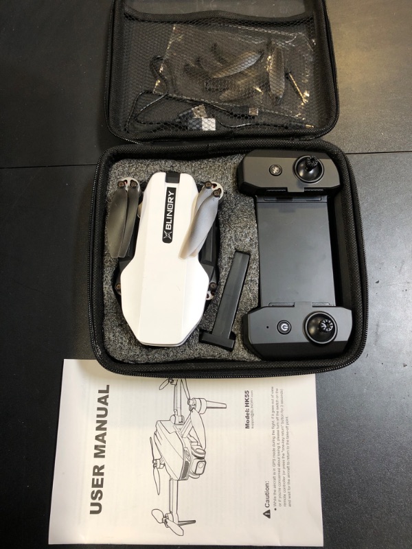 Photo 1 of Drone with Camera for Adults, 2K HD GPS Drone with Auto Return, Follow Me, Circle Fly, Waypoint Fly, Optical Flow, Brushless Motor, Foldable 5G Transmission FPV Quadcopter