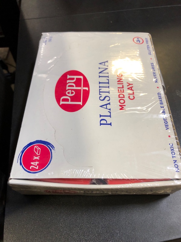 Photo 1 of Pepy Plastilina Reusable and Non-Drying Modeling Clay; Set of 24 Bars, 1.4 Ounce Each, Perfect for Arts and Crafts Projects, Red