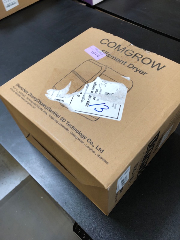 Photo 1 of Comgrow 3D Printer Filament Dryer Box, Comgrow 3D Filament Storages, Keeping Filaments Dry During 3D Printing, Compatible with 1.75mm/2.85mm PLA ABS Material, Filament Dehydrator, Spool Holder