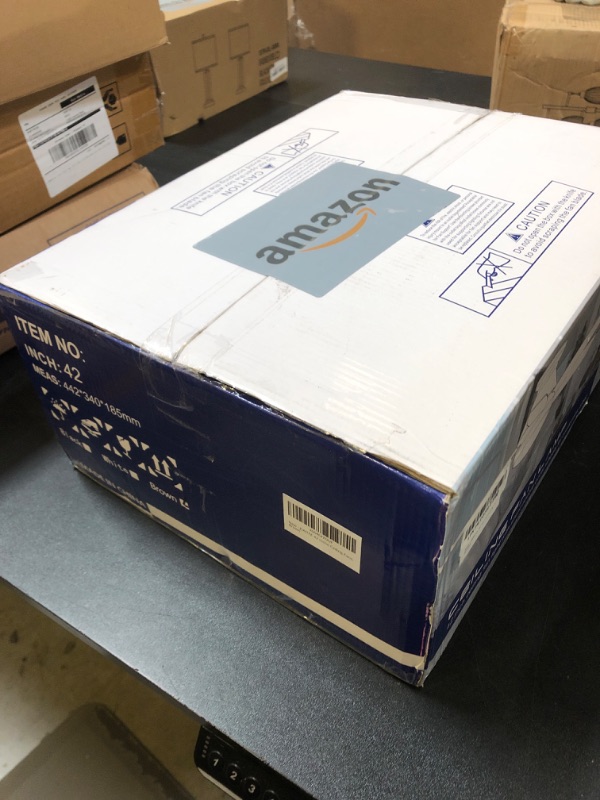 Photo 1 of JSAITEE Ceiling Fans with Lights, 42 Inch Low Profile Ceiling Fan with Light and Remote/App Control, Flush Mount, Reversible, 3CCT, Dimmable, Noiseless, Brown Ceiling Fan for Indoor/Outdoor Use