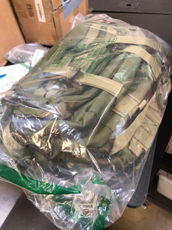 Photo 1 of kookoomia Military Tactical Backpack 50L Large Day Backpack for Men Molle Army 3 Days Assault Pack Bug Out Bag Water Resistant and Heavy Duty Hiking Treeking Rucksack - Dark Green