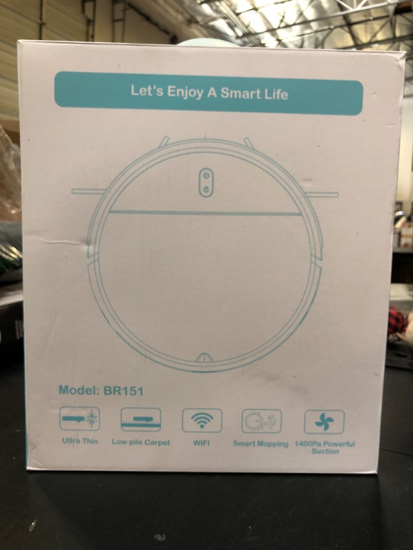 Photo 2 of Robot Vacuum and Mop Combo, 2 in 1 Mopping Robot Vacuum Cleaner with Schedule, Wi-Fi/Voice/App, Strong Suction, Ease of Use, Self-Charging Robotic Vacuum, Slim, Ideal for Hard Floor, Pet Hair, Carpet