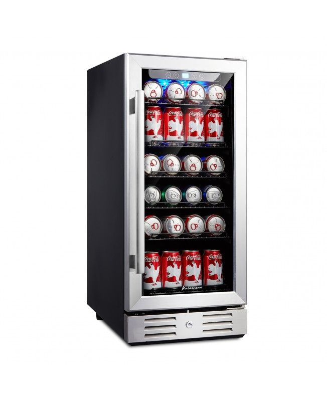 Photo 1 of Kalamera 2.8 Cu.ft 15” Built-in 96 Can Beverage Cooler with Dual Pane Glass Door