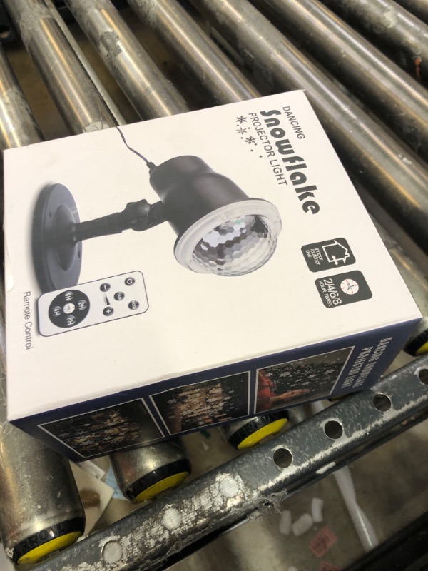 Photo 1 of Large Christmas Projector Lights Outdoor, Snowflake Projector Lights with Wireless Remote Control for Christmas Decorations Lights New Year Party