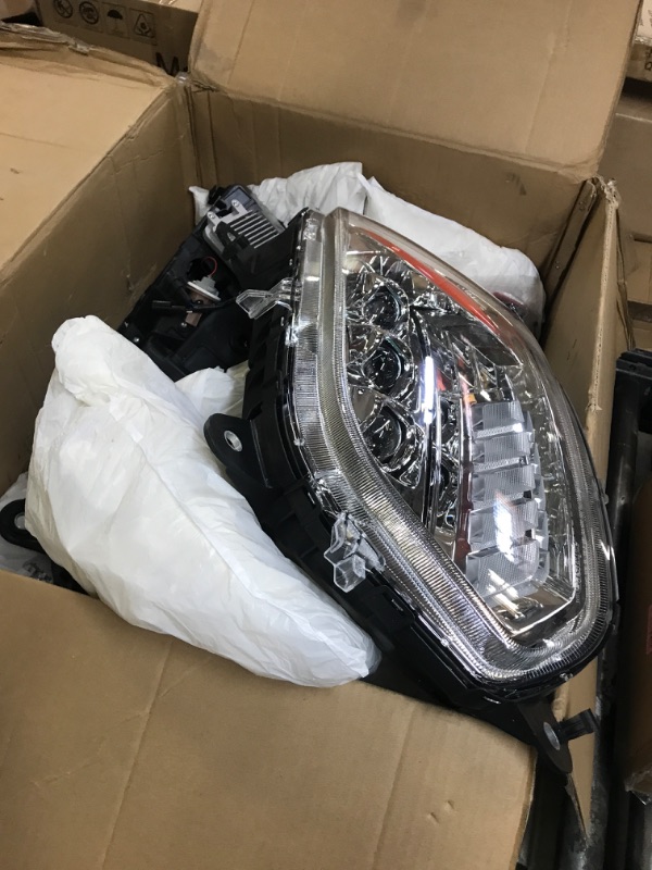 Photo 2 of Gastokyle Headlights Fits LT625 2018-2023, Projector Headlamps, Pair Set, Chrome Housing