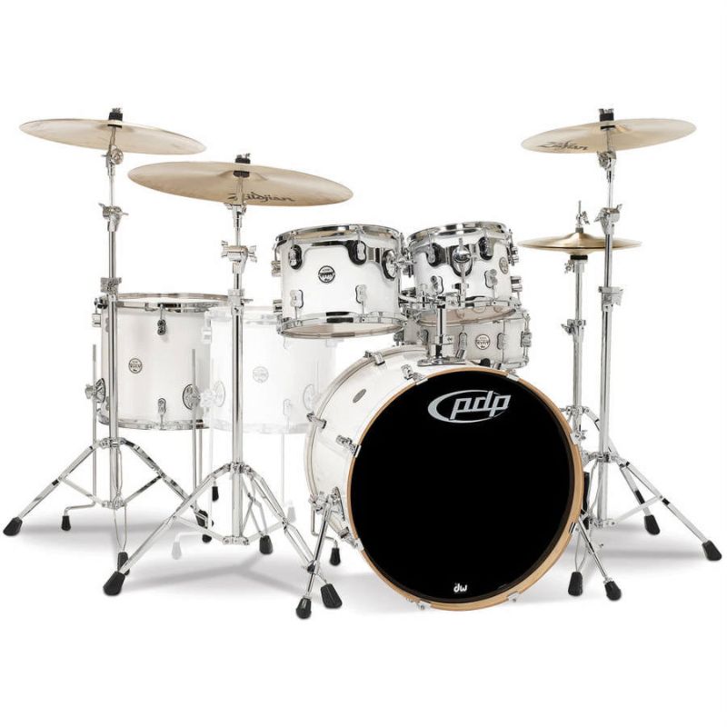 Photo 1 of Pacific Baby CM5 Concept Maple 5-Piece Drum Set, Pearlescent White, 5 Pieces