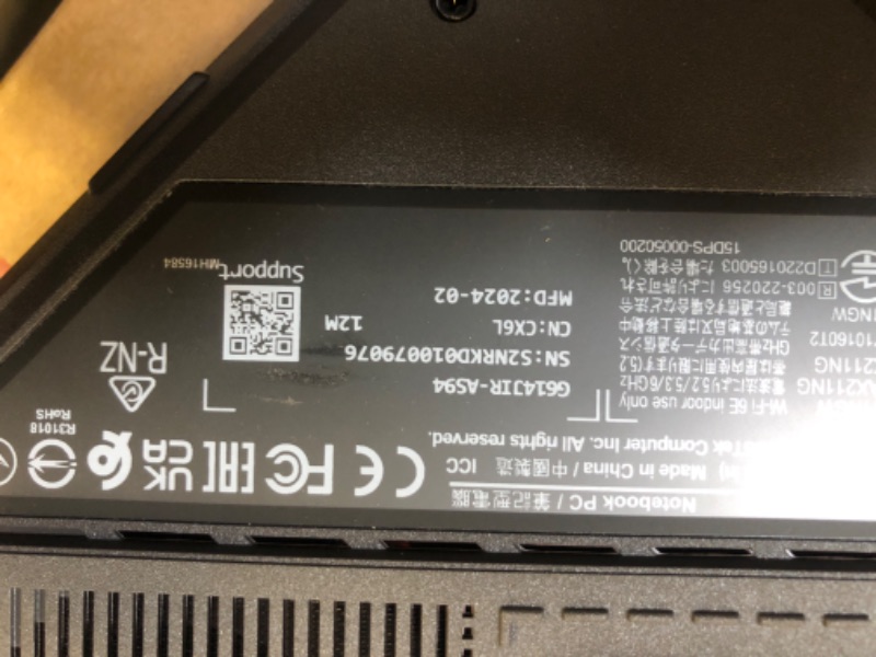 Photo 2 of ASUS ROG Strix G16 (2024) Gaming Laptop, 16” ROG Nebula Display 16:10 QHD 240Hz, NVIDIA® GeForce RTX™ 4070, Intel® Core™ i9-14900HX, 16GB DDR5-5600, 1TB PCIe Gen4 SSD, Wi-Fi 6E, Win 11, G614JIR-AS94
