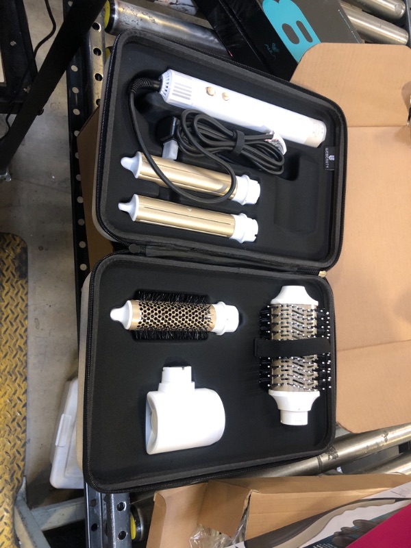 Photo 1 of **SOLD FOR PARTS**
Hair Dryer Brush Blow Dryers: webeauty 5 in 1 One Step Professional Hot Air Brush Set for Fast Drying, Curling Drying, Straightening Combing, Hair Styler [Ceramic Coating] [Negative Ion] (White)