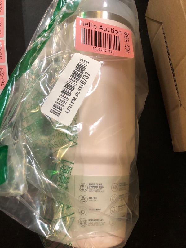 Photo 2 of Stanley Quencher H2.0 FlowState Stainless Steel Vacuum Insulated Tumbler with Lid and Straw for Water, Iced Tea or Coffee, Smoothie and More, Rose Quartz 2.0, 30 OZ / 0.89 L