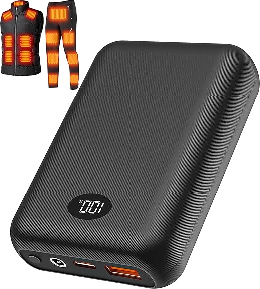 Photo 1 of 16000mAh Heated Vest Battery Pack Compatible with ORORO and Venustas, 7.4V Battery Pack for Heated Vest with 2 Adapter Cable, Power Bank for Heated Vest, Jacket, Pants(No for 5V Heated Devices)