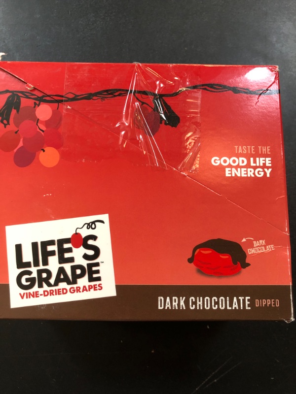 Photo 1 of Life's Grape Dark Chocolate Raisins - Vine Dried Grapes Dusted With Rich Cocoa Powder - Non-GMO California Grown Raisins - Wholesome and Delicious