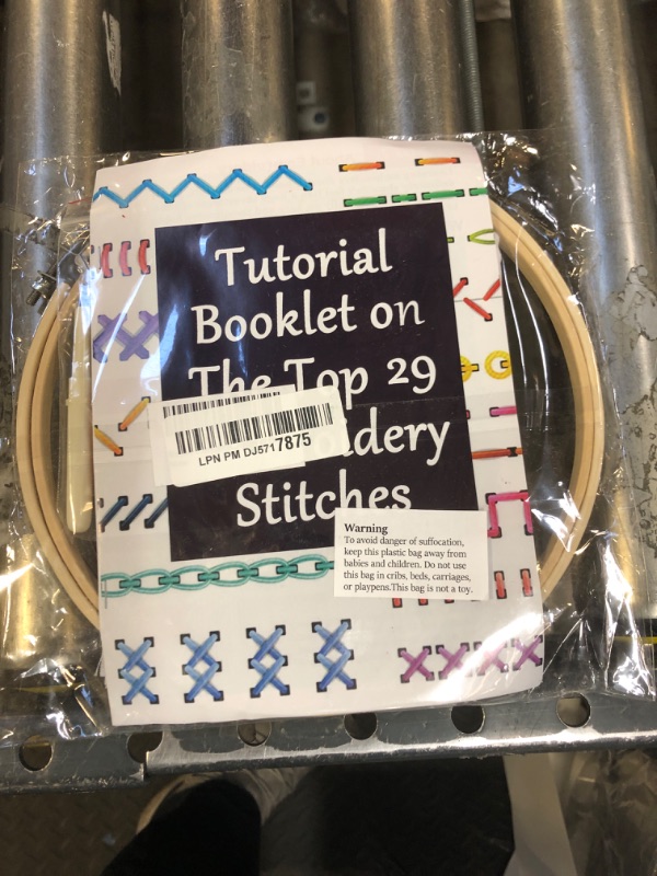 Photo 1 of Bradove Classic Embroidery Stitches Practice Kit, Embroidery Kit for Beginners with Stamped Embroidery Patterns, Beginner Embroidery Kit for Adults, Hand Embroidery Kit for Kids, Stitches Kit