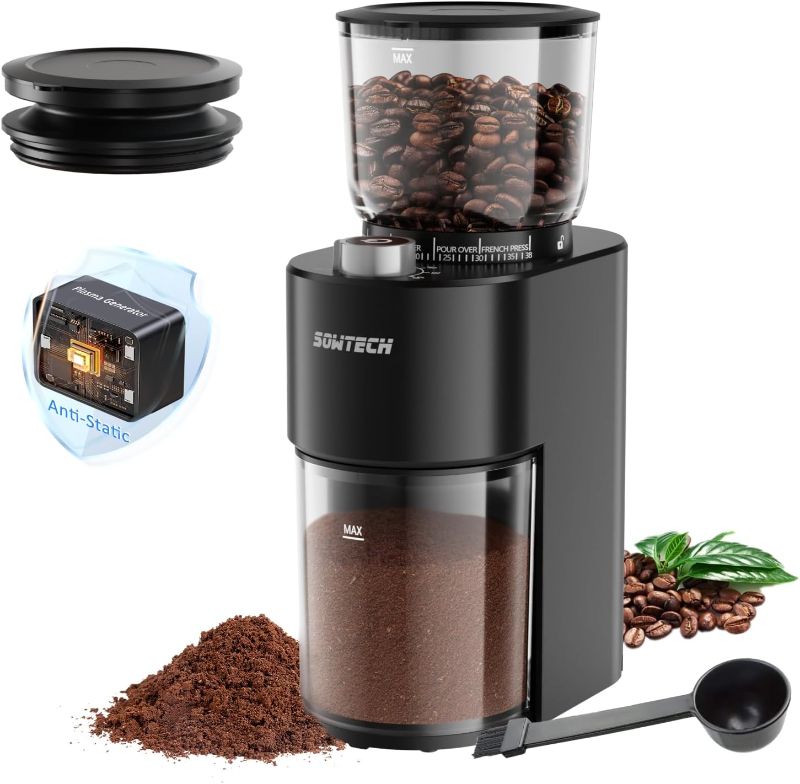 Photo 1 of **SOLD FOR PARTS**
Anti-static Conical Burr Coffee Grinder, Adjustable Electric Mill, 38 Precise Grind Settings, Precision Timer, for Espresso, Drip and French Press, Black
