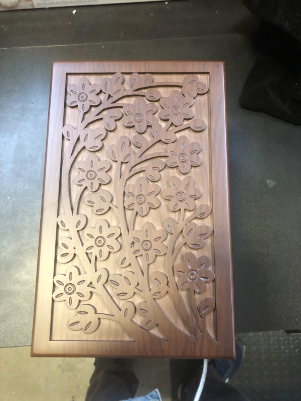 Photo 1 of Cremation Urns for Human Ashes Adult Male or Female, Funeral Memorial Urns for Ashes, Wooden Tree of Life Decorative Urns Box and Casket for Men Women Child, Burial Urn for Adults Up to 250 IBS