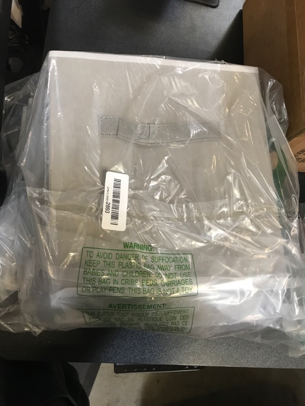 Photo 1 of Criusia Storage Cubes, 11 Inch Cube Storage Bins for Shelves (10 Pack), Fabric Collapsible Storage Bins with Dual Handles, Foldable Cube Baskets for Clothes, Closet Organizers and Storage Box (Grey)