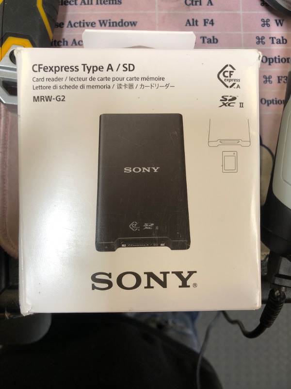 Photo 1 of Sony CFexpress Type A/SD SuperSpeed 10Gbps Flash Memory Card USB Type-C Reader (Compatible with CFE Type A/SDHC & SDXC UHS-I & UHS-II) – MRW-G2,MRWG2.SYM