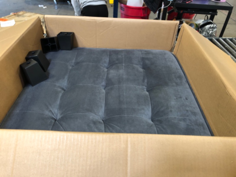 Photo 1 of Gray Ottoman with USB Ports