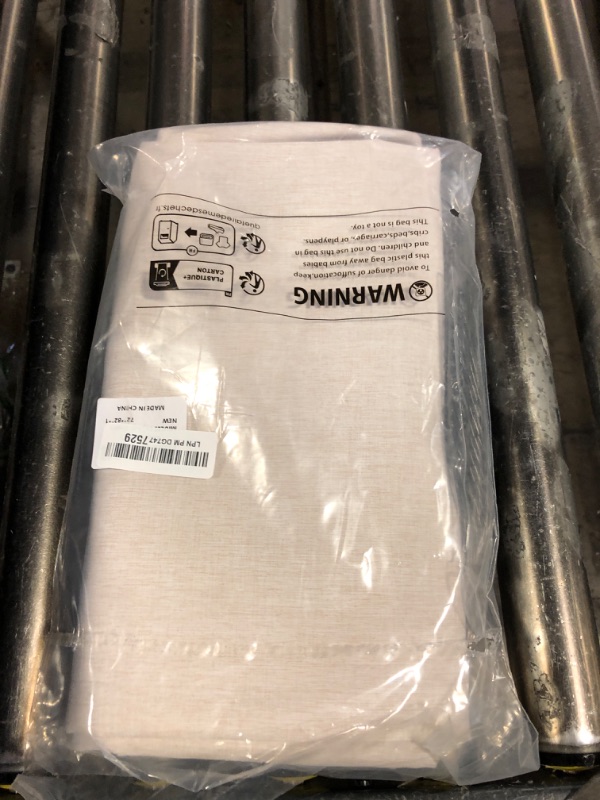 Photo 1 of MIULEE Extra Long Linen Shower Curtain 82 Inches Long with 12 Metal Hooks Washable Heavy Beige Fabric Shower Curtain Set Waterproof Neutral Thick Cloth Shower Curtain for Bathroom Hotel Bathtub,Cream