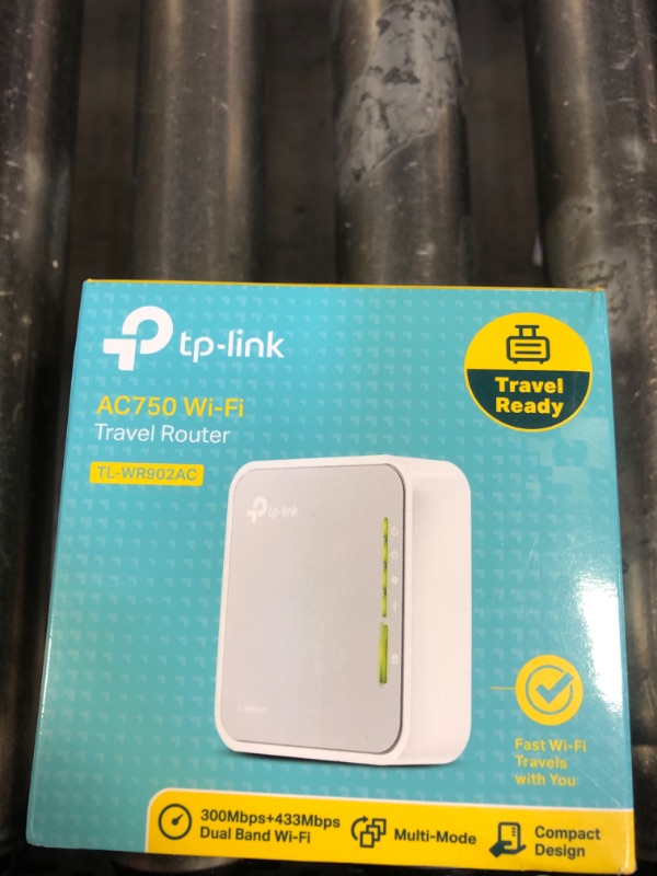 Photo 1 of TP-Link AC750 Wireless Portable Nano Travel Router(TL-WR902AC) - Support Multiple Modes, WiFi Router/Hotspot/Bridge/Range Extender/Access Point/Client Modes, Dual Band WiFi, 1 USB 2.0 Port