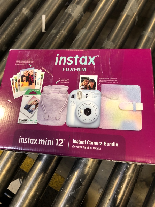 Photo 2 of **SOLD FOR PARTS**Fujifilm INSTAX Mini 12 Blue Holiday Bundle 2024