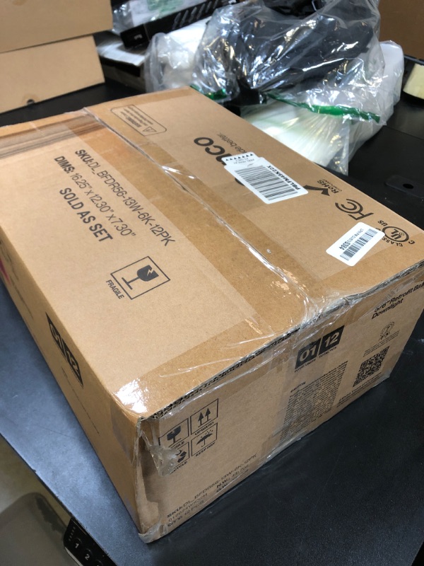 Photo 1 of Sunco 12 Pack LED Recessed Lighting 6 Inch, LED Can Lights Retrofit Lighting Downlight, 965 LM, 6000K Daylight Deluxe, Dimmable, Baffle Trim, 13W=120W, 50000 Lifetime Hours, Damp Rated UL