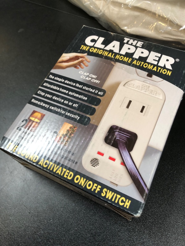 Photo 1 of The Clapper, The Original Home Automation Sound Activated Device, On/Off Light Switch, Clap Detection - Kitchen Bedroom TV Appliances - 120v Wall Plug Smart Home Technology, As Seen On TV Home Gift