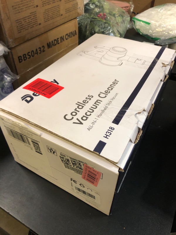 Photo 1 of Dezkly Cordless Vacuum Cleaner, 8 in 1 Lightweight Stick Vacuum with Sofa Brush, 300W Motor, 23KPa Max Suction, 48mins Runtime Rechargeable Vacuums for Hardwood Floor, Carpets, Pet Hair, Pink