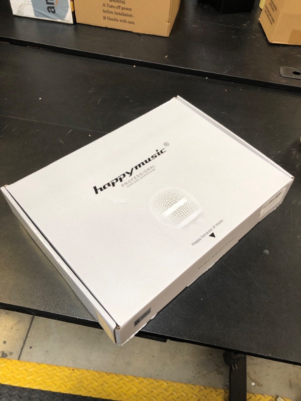 Photo 1 of happymusic Professional UHF 2 Channel Wireless Microphone System, Cordless Handheld Mic Set, 150ft Range Perfect for DJ, Church, Wedding, Event, Gigs, Singing, Home Karaoke, Black (UK-38)