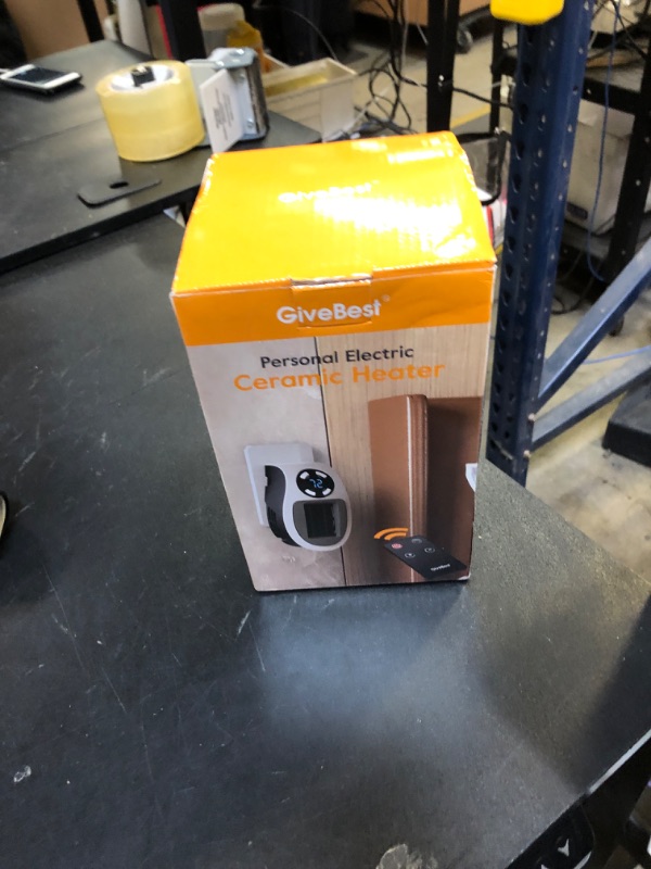 Photo 1 of 450W Space Heater, Remote Wall Outlet Electric Space Heater as Seen on TV with Adjustable Thermostat and Timer and Led Display, Compact for Office Dorm Room