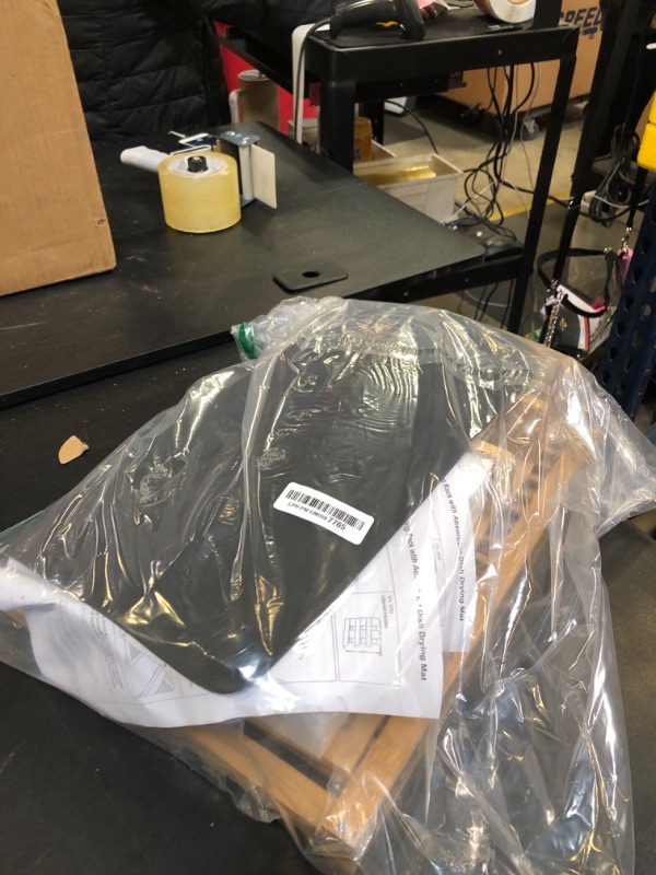 Photo 1 of Greenual Bamboo Dish Drying Rack with Utensil Holder, 3 Tier Collapsible Dish Rack, Wooden Dish Racks for Kitchen Counter, Large Folding Drying Holder with Absorbent Dish Drying Mat