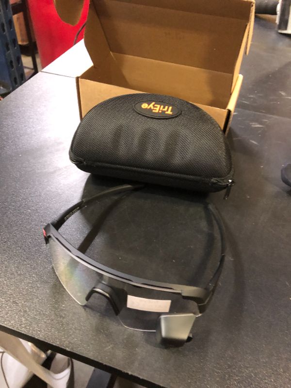 Photo 1 of TriEye Cycling Glasses - Cycling Glasses with Rear-view Mirror - Cycling Sunglasses for Men & Women - Sports Sunglasses Cycling Goggles UV-400 - Durable Bicycle Glasses (Red)