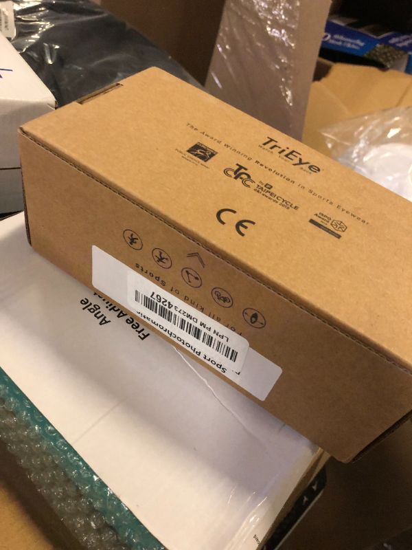 Photo 1 of TriEye Cycling Glasses - Cycling Glasses with Rear-view Mirror - Cycling Sunglasses for Men & Women - Sports Sunglasses Cycling Goggles UV-400 - Durable Bicycle Glasses (Red)