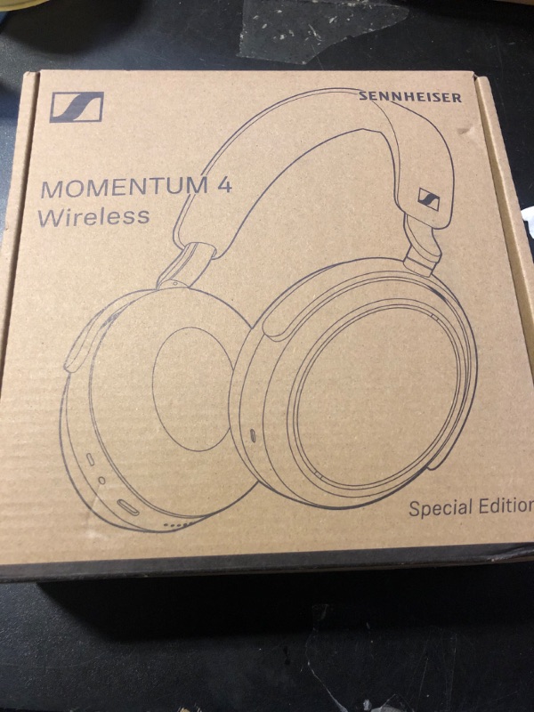 Photo 2 of Sennheiser Consumer Audio Momentum 4 Wireless Headphones - Bluetooth Headset for Crystal-Clear Calls with Adaptive Noise Cancellation, 60h Battery Life, Lightweight Folding Design (Black/Copper) Factory Sealed 