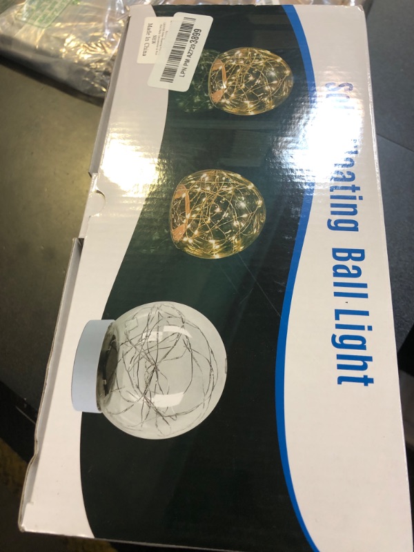 Photo 1 of LENONE Solar Floating Pool Lights, Warm White LED Solar Glow Globe Pool Lights That Float, Auto ON/OFF Waterproof Pool Floating Lights, 7” Floating Lights for Pool Yard Party Christmas Decor(2 Pieces)