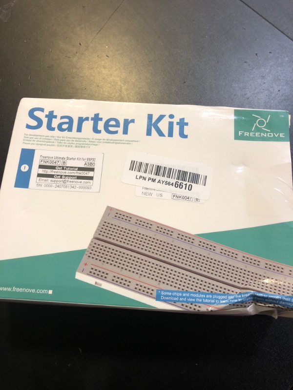 Photo 1 of FREENOVE Ultimate Starter Kit for ESP32-WROVER CAM (Included), Dual-core 32-bit 240 MHz Microcontroller, Onboard Camera Wireless, Python C Java, 795-Page Detailed Tutorial, 240 Items, 122 Projects