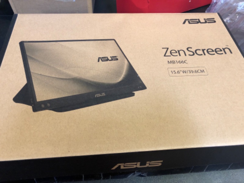 Photo 3 of ASUS ZenScreen 15.6” 1080P Portable USB Monitor (MB166C) - Full HD, IPS, USB Type-C, , Tripod Mountable, Anti-Glare Surface, Protective Sleeve, 3-Year Warranty