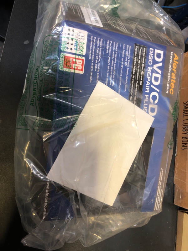 Photo 1 of Aleratec Motorized DVD CD Cleaner Disc Repair System - Scratch Remover and Cleaner for CD Player Discs - Includes Solution - Portable Disc Cleaner for Restoring CDs, DVDs, and More