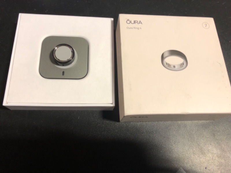 Photo 2 of Oura Ring 4 - Black - Size 7 - Smart Ring - Size First with Oura Ring 4 Sizing Kit - Sleep Tracking Wearable - Heart Rate - Fitness Tracker - Up to 8 Days of Battery Life