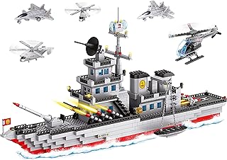 Photo 1 of BOIMOES Military Battleship Building Block Set- Warship Cruisers Building Set with Storage Box, Aircrafts Toy, STEM Gift for Boys Girls Kids Ages6+(1163pcs) https://a.co/d/gOPi7iY