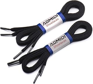 Photo 1 of AOMIDI 2 Pair Flat Shoelaces 5/16" for Sneakers and Converse Shoelaces Replacements